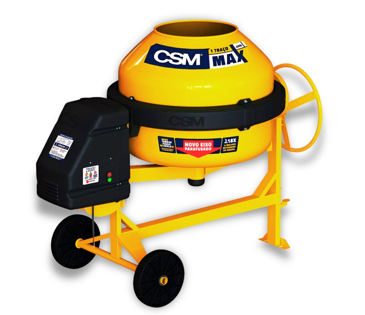 Betoneira 400L: O tanque de guerra da obra. Mistura perfeita, zero dor de cabeça.